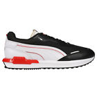 Puma City Rider As Lace Up  Mens Black, White Sneakers Casual Shoes 382554-01