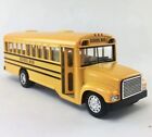 Kinsfun 5 inch Yellow School Bus Diecast Model Pull Back Action Doors Close