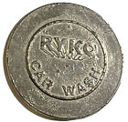 Ryko Car Wash Coin Automatic Trade Token 30mm Two Sided 20mm Circle Nickel Brass