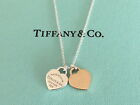 TIFFANY & CO Silver 18K Gold Return to Tiffany Double Heart Pendant RRP AU$ 1050