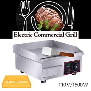 Electric Griddle Flat Top Grill 1500W 14