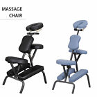 Portable Folding Massage Chair Tattoo Spa Salon Chair with Carry Case Black/Blue