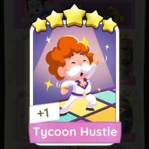 Monopoly GO Sticker 5 ⭐️⭐️⭐️⭐️⭐️ - TYCOON HUSTLE - Set 18 | ⚡VERY FAST DELIVERY⚡