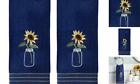 Sunflower in Jar Hand Towel Set, Sunflower In Jar Hand Towel Set (Blue Color)