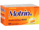 Motrin IB Ibuprofen 200mg -100 Cap, EXP 12/2024 *Free Shipping*