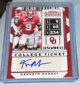 New Listing2020 Contenders Draft, Auto, Kenneth MURRAY, Sooners, Chargers, Titans