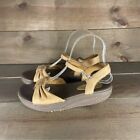 Skechers shape ups Womens size 6.5 shoes brown slingback comfort sandals