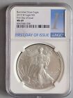 2019 W American Silver Eagle - Burnished NGC MS69, First Day of Issue