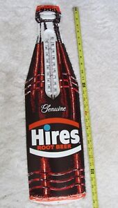 Vintage Hires Root Beer Thermometer - Mint Never Mounted with Original Hardware