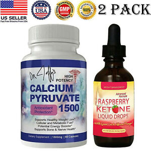 Raspberry Ketone Weight Loss Drops Calcium Pyruvate Energy Booster Supplements