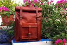 Men's Real Backpack Rucksack Laptop Travel Genuine Vintage New Leather Bag