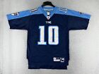 Tennessee Titans Football Jersey Adult Medium Blue Reebok #10 Vince Young Sewn