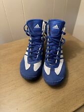 Adidas Combat Speed 5 Blue White Wrestling Shoes- Size 4.5