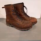 Timberland Pro Soft Toe Leather Sz 12 Work Boots High Top Waterproof Brown