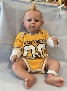 The Little Rebel reborn baby doll With Rooted Hair