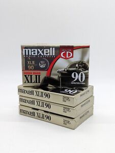 Maxell XLII 90 Type II High Bias Cassette Tapes New Sealed Lot Of 4