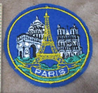 PARIS Vintage Patch Badge Eiffel Tower FRANCE Resort Souvenir Travel Ecusson