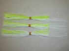 3 SPINNERBAIT SKIRTS color: CHARTREUSE & WHITE for 3/4 oz. & 1 oz. BAITS