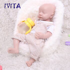 Lifelike Newborn 17''Eyes Closed Baby Boy Silicone Reborn Infant Doll Gifts
