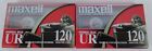New Maxell UR120 120 Minutes Normal Bias Audio Blank Cassette Tape Lot of 2