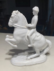 Glossy White Austrian Keramos Wien Lippizaner Horse Estate Figurine Vtg