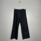 Prairie Underground Size XS Dark Wash Jeans High Waisted Wide Leg Exposed Zipper