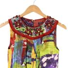 NWT Magaschoni Collection Embellished Beaded Rayon Silk Burnout Dress 0