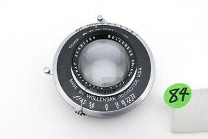 6-3/8” f/4.5 Wollensak Velostigmat Lens in Rapax Shutter