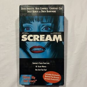 New ListingSCREAM Drew Barrymore Blue Variant Cover VHS Cult Horror Tape Dimension