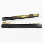10Pcs 2.54mm Pitch 2x40 Pin 80 Pin Female Double Row Right Angle Header Strip