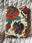 New ListingAmerican Traditional Tattoo 2024 Daily Planner Bound Leather Notebook Floral