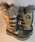 Sorel Torfino Cate Women's Snow Boots - Tan Quilted, Faux Fur Size 9 US Tall