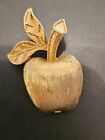VINTAGE AVON APPLE GOLD TONE METAL COSTUME JEWELRY PIN BROOCH SIGNED Small Cute