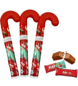 New ListingKIT KAT® Miniatures Milk Chocolate Wafer Stuffed Candy Cane~Christmas~1.8oz~7/24