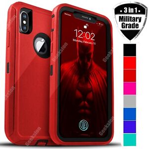 For Apple iPhone X XR XS Max Shockproof Rugged Protective Hybrid Case Cover