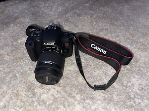 Canon EOS Rebel T6i camera WITH Canon Zoom 18-55mm Lens, Rode mic and Aux cord