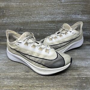 Nike Zoom Fly 3 Vaporweave Athletic Running Shoes White Black Mens Size 11