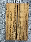 New ListingSTABILIZED SPALTED CURLY TIGER MAPLE KNIFE SCALES HIGHLY FIGURED EXOTIC WOOD#846