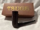 Tsuge Topper Sandblast Chimney Tobacco Pipe Great Condition Made In Japan