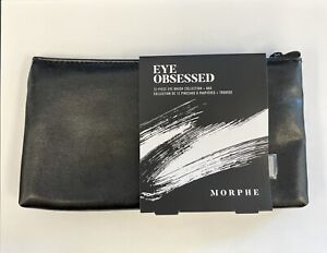 Morphe Eye Obsessed Makeup 12-Piece Eye Brush Collection Set With Bag Black-MS