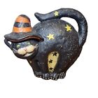 Rare Susan Winget Black Cat Halloween Decor Glow Bethany Lowe Designs 6.7 X 7.5