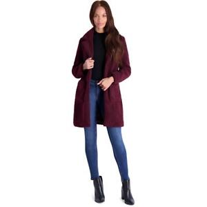 French Connection Women's Faux Shearling Teddy Lapel Midi Coat