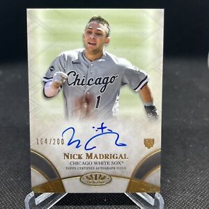 2021 Topps Tier One Nick Madrigal Auto Rookie RC BOA-NM /200