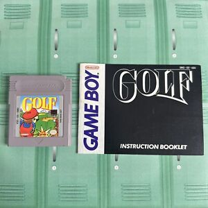 Nintendo Game Boy Golf Video Game Mario with Manual - Tested and Works!