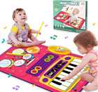 Piano Mat: Baby Toys for 1 Year Old, 2-in-1 Music Mat with Keyboard & Drum