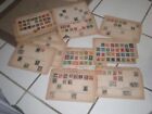 Vintage Stamp Collection World Wide 100’s Of Stamps Album NOT SEARCHED FREE SHIP