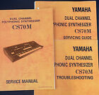 Yamaha CS-70M Synthesizer Service Manual, Servicing Guide & Troubleshooting