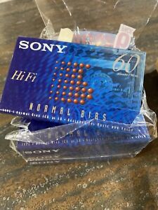 Sony Normal Bias Hi Fi 60 Minutes 8 Pack New Sealed Blank Cassette Tapes