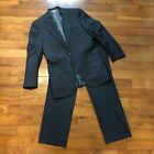 Brioni For Bergdorf Goodman Dark Grey Pinstripe 100% Wool Suit 40R