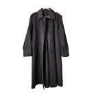 SCHNEIDERS PISCHL x VINTAGE military inspired wool trench coat in grey size 12